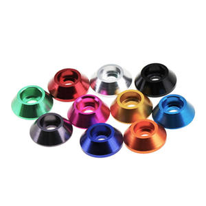 <span class=keywords><strong>Rondelle</strong></span> fraisée en aluminium anodisé, colorée, en alliage, à tête plate conique, pour vis à embase, joint, pour usage décoratif, fournie par l'usine - Product Image 2