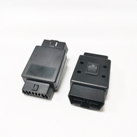Venta al por mayor de 16 pines OBD2 macho a hembra adaptador de conector J1962 extensor OBD II convertidor con interruptor para prueba de diagnóstico