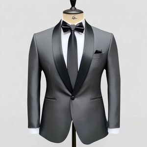 Men's Elegant Formal Blazer Casual Business <b>Suit</b> Jacket Single <b>Button</b> Slim Fit for Wedding Party Office Meetings Daily Wear Bulk - Product Image 5