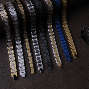 Meilleures Ventes Bracelet Haut de Gamme en Acier Inoxydable Motif Crocodile Acier Titane Germanium Géométrique Unique et Élégant - Product Image 4