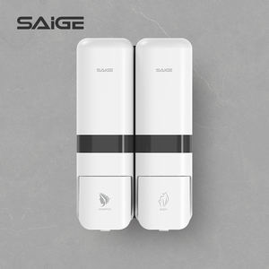 Distributeur de <span class=keywords><strong>savon</strong></span> à mains mural 2-en-1 rechargeable en ABS pour lavage corporel, shampooing et sèche-cheveux dans la salle de bain - Product Image 1