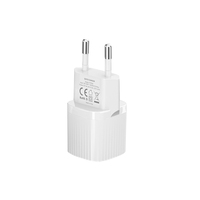 Chargeur mural mini GaN Type-C 20W, idéal pour les voyages, avec protection OTP/OVP/SCP, charge rapide QC3.0/QC4.0 pour téléphones et ordinateurs portables, design écologique