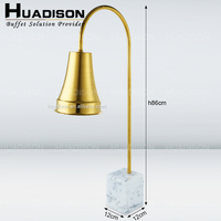Huadison Autres fournitures pour hôtels et restaurants Lampe chauffante pour buffet en or royal Lampe chauffante pour buffet restaurant en acier inoxydable