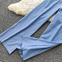 Ensemble élégant 2 pièces pour femme : haut et pantalon taille haute imprimé floral – Vente en gros