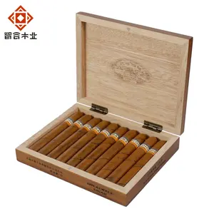 China fábrica atacado venda quente produtos de madeira de luxo retangular personalizado cigarro caixa de armazenamento