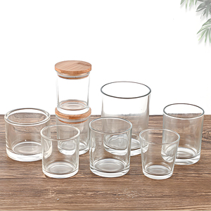 Portacandele in Vetro Vuoto Decorativo Premium da 4 Once con Coperchio, Lanterne Personalizzate all'Ingrosso - Product Image 1