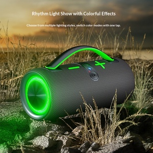 Nouveau haut-parleur sans fil 5.3 de 30W, portable, étanche, en tissu, pour extérieur, avec basses super puissantes et éclairage RGB, audio gaming - Product Image 4