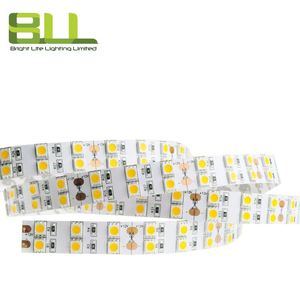 Bande LED double rangée SMD 5050 120leds/m 3000K couleur unique blanc chaud flexible pour l'éclairage de la décoration de Noël - Product Image 5
