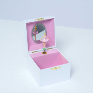Siempre brillante venta al por mayor de alta calidad de lujo personalizado Color cuadrado de madera MDF 4 pulgadas manivela unicornio Arco Iris caja de música - Product Image 1