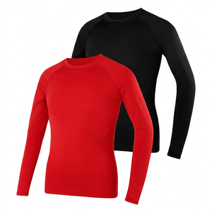Camiseta Deportiva Unisex de Manga Larga Transpirable para MMA BJJ, Blanca y Negra, de Secado Rápido, Spandex/Poliéster, para Adultos - Product Image 3
