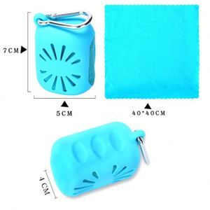 Serviette de sport en silicone de qualité alimentaire, absorbante et à séchage rapide, personnalisable avec logo, pratique à transporter, vente en gros à prix abordable - Product Image 3