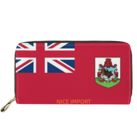 Dompet Bendera Antigua Dompet Panjang Kulit Dengan Kapasitas Besar Dompet Kulit Cocok untuk Wanita Perjalanan Penggunaan Sehari-hari
