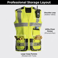 Combinaison de sécurité haute visibilité pour femmes JIADE EN ISO 20471 Classe 2, ensemble veste et pantalon imperméables, vêtements de travail multi-poches