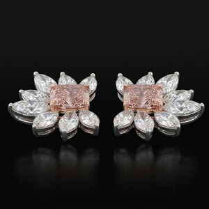 Pendientes de Diamantes, Joyería Fina, Corte Brillante Solitario, Piedras de Alta Claridad, Estilo Elegante y Minimalista, Regalo de Boda o Compromiso - Product Image 4