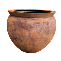 Grandes jardinières d'extérieur Chau Viet Pottery, qualité supérieure, durables, modernes, toutes saisons, en fibre de verre, finition peinte, pour la maison et le jardin, nombreuses