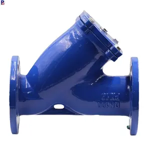 China manufacturer wholesale ss304 net ductile iron body 1 1/2 inch -24 inch PN16/ PN10 flange filter y strainer .