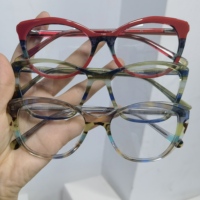 Top Acétate Stratifié Lunettes En Gros Fibre De Lunettes Cadres Vente Chaude Vogue Lunettes Cat Eye Forme Épais Acétate Métal Charnière