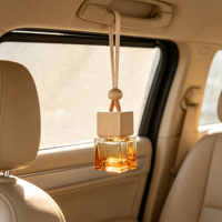 Offre Spéciale – Diffuseur de Parfum Suspendu pour Voiture, Bouteille Carrée Transparente de 10ml, 8ml, 6ml – Désodorisant Automobile