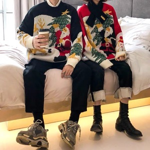 <span class=keywords><strong>Pull</strong></span> de Noël <span class=keywords><strong>moche</strong></span> tricoté à manches longues personnalisable pour hommes unisexe Jacquard Design respirant tricots - Product Image 6