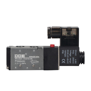 4v310 10 โซลินอยด์วาล์ว วาล์วควบคุมลมแบบนิวแมติก 5 พอร์ต 2 ตำแหน่ง 24V DC 0.15 0.8Mpa - Product Image 3