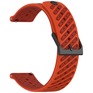 Bracelet de <span class=keywords><strong>montre</strong></span> en silicone Eraysun réglable, imperméable, respirant, style trou incliné pour <span class=keywords><strong>SUUNTO</strong></span> RACE2, 22 mm - Product Image 5