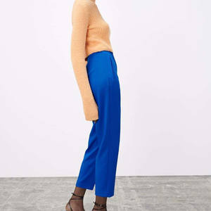 Calças Femininas Novos Produtos Verão 2022 Estilo Europeu e Americano Retrô Fashion Versátil Cintura Alta Casual - Product Image 4