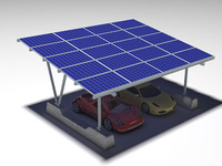 Système de parking Bristar panneau d'air solaire toit pergola abri d'auto photovoltaïque parking