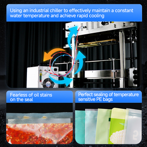 FRP-1120WH Hualian Horizontal Nitrogênio Gás Flushing Impressão Contínua Banda Máquina Seladora para Snack Nut Seafood - Product Image 5