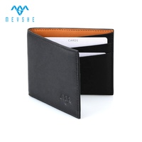 Harga pabrik dompet penyimpan kartu pria pemblokir RFID ramping kulit sapi asli kualitas tinggi kustom cepat