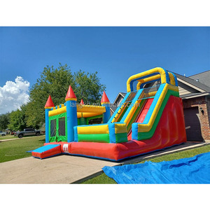 Château gonflable commercial de grande taille 20x20 pieds avec toboggan et zones de saut <span class=keywords><strong>pour</strong></span> enfants, idéal <span class=keywords><strong>pour</strong></span> la location de fêtes - Product Image 3