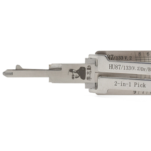 Автомобильный инструмент для вскрытия замков 2-в-1: Декодер и отмычка для ключей HU87 - Product Image 3