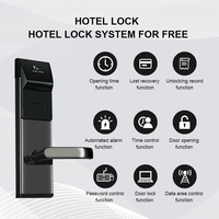Kunci pintu kartu M1 RFID Hotel kualitas tinggi kunci pintu pintar digital, sistem kunci hotel kartu rfid