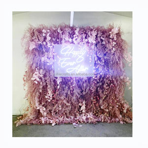3d soie <span class=keywords><strong>pampa</strong></span> fleurs mur automne mariage fond mur simulation fleur panneaux muraux pour baby shower mariage déco - Product Image 1