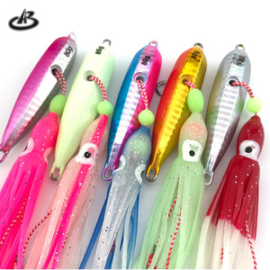 Appât de pêche Hangxiang Jigging Lead 40g 60g 80g 100g 120g 150g 180g 200g Calamar bionique lumineux Double hameçon <span class=keywords><strong>Inchiku</strong></span> <span class=keywords><strong>Jig</strong></span> lent à secouer - Product Image 4