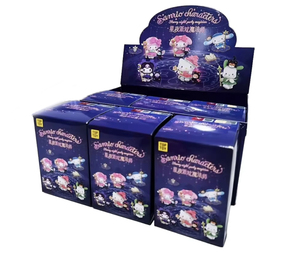 Vente en gros de figurines en PVC mignonnes de style dessin animé, série San Rio Starry Night Party Magician, boîte mystère surprise authentique - Product Image 1