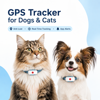 Rastreador GPS 4G Impermeable para Mascotas, Collar para Perros con Alerta de Posición en Tiempo Real, Geocerca, Registro de Salud y Pasos, Localizador de Rutas Históricas
