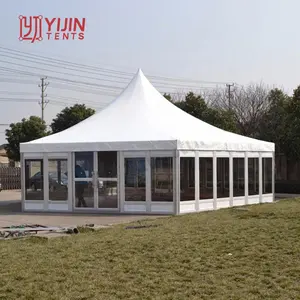 פריטים חדשים בסין שוק אלומיניום מסגרת רב-צד מזון תא אוהל הפגודה אוהל 3x3m 4x4m 5x5m