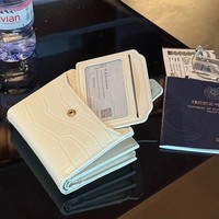Dompet Pendek Bertekstur Kerikil Gaya Korea Tempat Kartu Multifungsi Desain Minimalis Unik Dapat Dilipat Banyak Slot Kartu PU