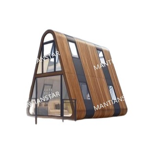Villa en bois et rondins de style moderne, type A-frame, pour hôtels et complexes hôteliers - Product Image 1