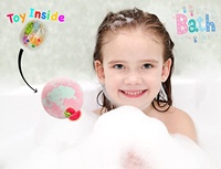 Boules de bain Fizzer de luxe de marque privée OEM faites à la main Relax Fizzy BathBombs Cadeau enfants Surprise bijoux à l'intérieur jouets bombe de bain