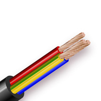 Câble électrique souple RVV à 3 conducteurs, fils multiconducteurs 0,75 mm, 1,5 mm, 2,5 mm, 4 mm, câble en cuivre flexible – Vente chaude