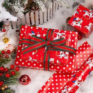 MAYPLUSS Christmas Wrapping <b>Paper</b> <b>Roll</b> 17 Inch X 33 Feet Reversible Santa Unicorn Design For Holiday Gift <b>Wrap</b> - Product Image 5