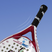 Raket Padel Desain Baru yang Dapat Dipersonalisasi dengan Logo Kustom - Permukaan Karbon 3K 12K 18K untuk Grosir OEM