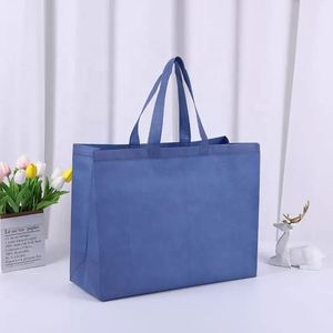 <b>Hot</b> Sale Recyclable Non Woven Tote Bag with Custom Logo Print Reusable Shopping Bag for Clothing Shopping Packaging - Product Image 3