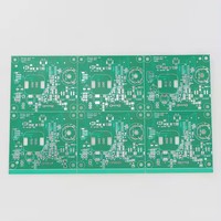 Amplificador de clase alta de 1000W, placa PCB de aluminio, tinta verde/superficie HASL/circuito FR4 KB 94V0 óptimo para circuitos