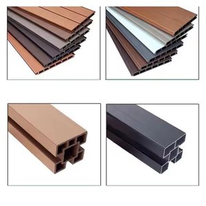 Panneaux de clôture métalliques modulaires en aluminium au design moderne Bois traité thermiquement Clôture à lattes pour jardin extérieur Disposition horizontale de la cour - Product Image 6