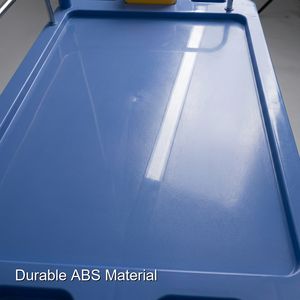 Chariot médical d'intervention d'urgence rouge <span class=keywords><strong>de</strong></span> Keling Medical avec planche <span class=keywords><strong>de</strong></span> RCP et <span class=keywords><strong>support</strong></span> pour bouteille d'oxygène pour situations critiques - Product Image 2