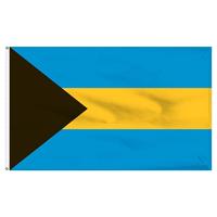Drapeau et bannière des Bahamas, 3x5 pieds, imprimé recto-verso, 100% polyester, vente en gros, nouveauté