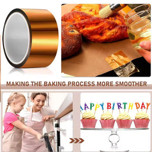 फैक्टरी थोक कोई अवशेष पॉलिमाइड फिल्म एकल पक्षीय उच्च तापमान गर्मी प्रतिरोधी चिपकने वाला सोने की उंगली टेप - Product Image 5