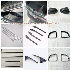 Bande <span class=keywords><strong>de</strong></span> protection <span class=keywords><strong>de</strong></span> <span class=keywords><strong>seuil</strong></span> <span class=keywords><strong>de</strong></span> <span class=keywords><strong>porte</strong></span> arrière pour Tesla Model Y 25 (2017-2019), autocollant <span class=keywords><strong>de</strong></span> protection extérieur pour voiture - Product Image 6